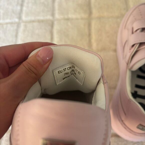 Acne studios VELCRO STRAP PLATFORM SNEAKERS pink EU 37 - Picture 5 of 8